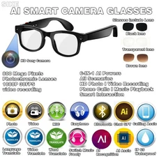 Smart Glasses with AI and Camera Hands-free recording for Cycling