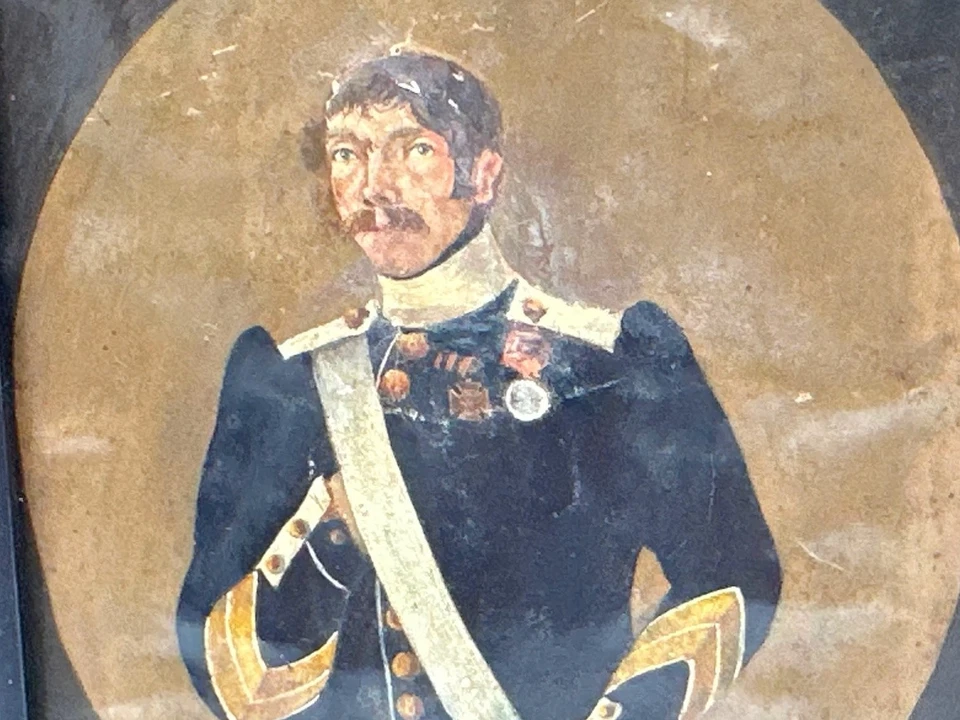 Антикварные оригинальные миниатюрные портреты голландской пары 1830-х с подписью «J.E. de Groot" - Изображение 3 из 4