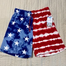 Crown And Ivy Cabana American Flag Shorts