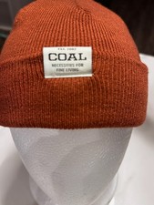 Coal Headwear Knit Beanie Hat Burnt Orange NWT Seattle Brand Winter Unisex