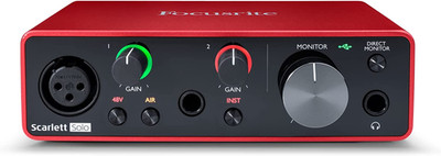 Scarlett Solo 3Rd Gen USB Audio Interface for Guitarists, Vocalists, Podcasters