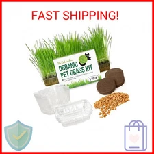 The Cat Ladies Cat Grass for Indoor Cats - Growing Kit - Organic Cat Grass Seeds