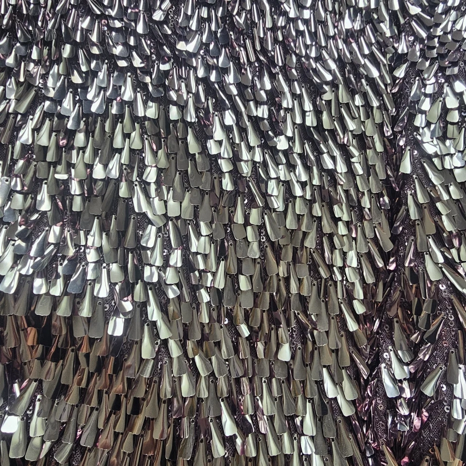 2 Yard Lot Unique Sequin Fabric For Sewing   2 WAY STRETCH MESH BASE - Image 3 of 4