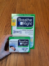Breathe Right Extra Strength Nasal Strips, Clear - 72 Count