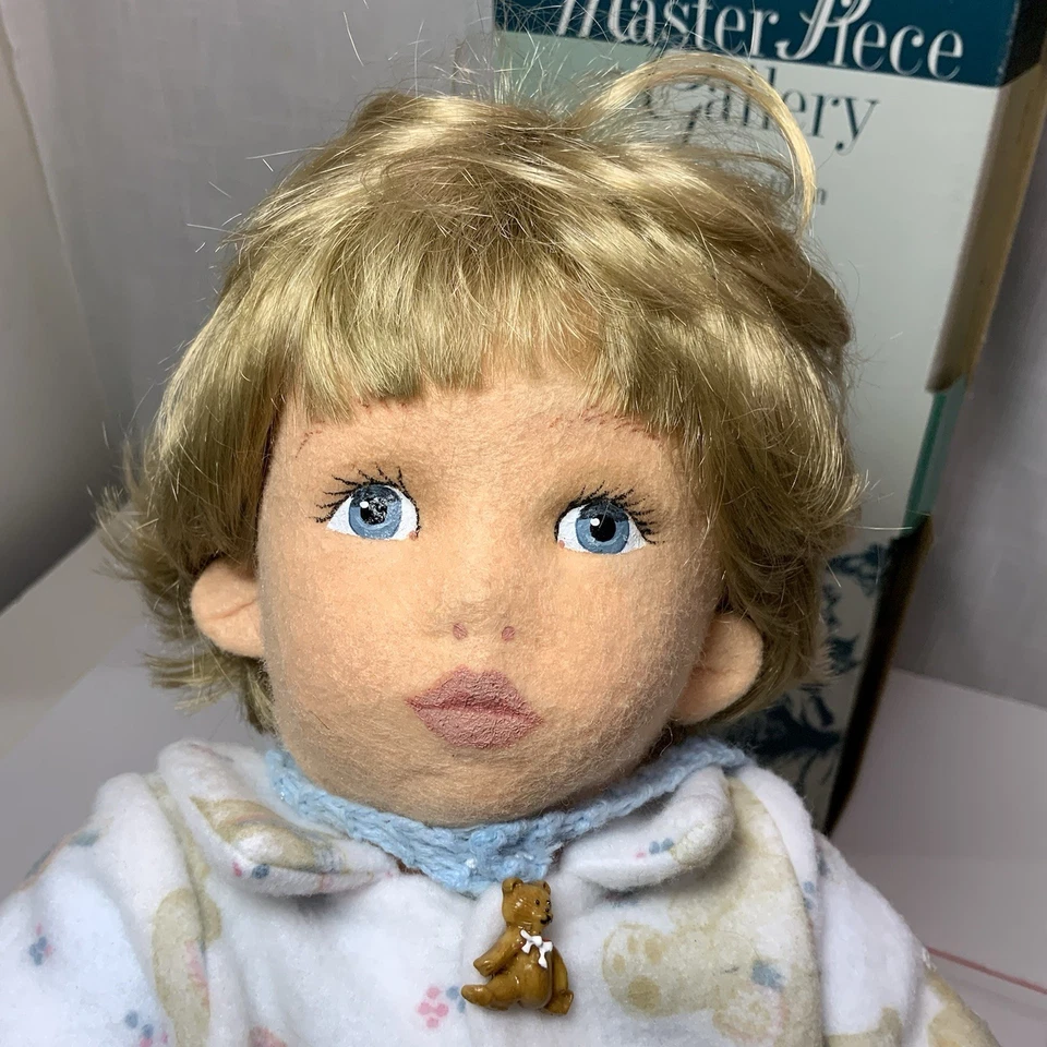 Masterpiece Gallery CHRIS Felt Boy 19” Doll By Debbie Richmond  COA - Image 4 of 4