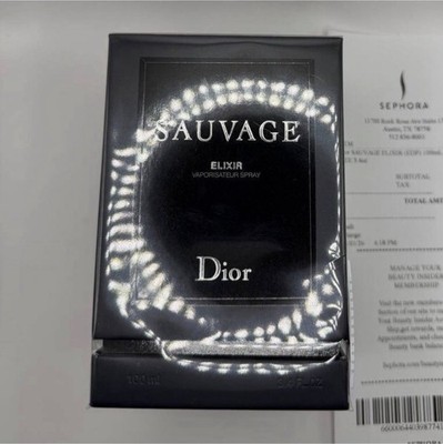 Dior Sauvage Elixir Vaporisateur Spray 100 ml 3.4 fl oz Eau de Parfum