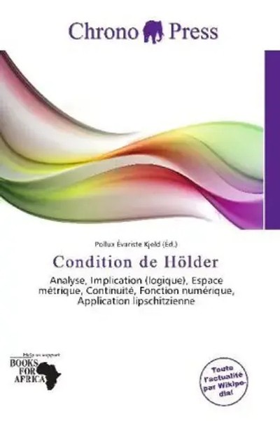 Pollux ÉVariste Kjeld | Condition De HöLder | Taschenbuch | FranzöSisch (2026)-image