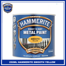 Hammerite 250ML Smooth / HAMMERED / SATIN Direct Rust Metal Paint - ALL COLOURS