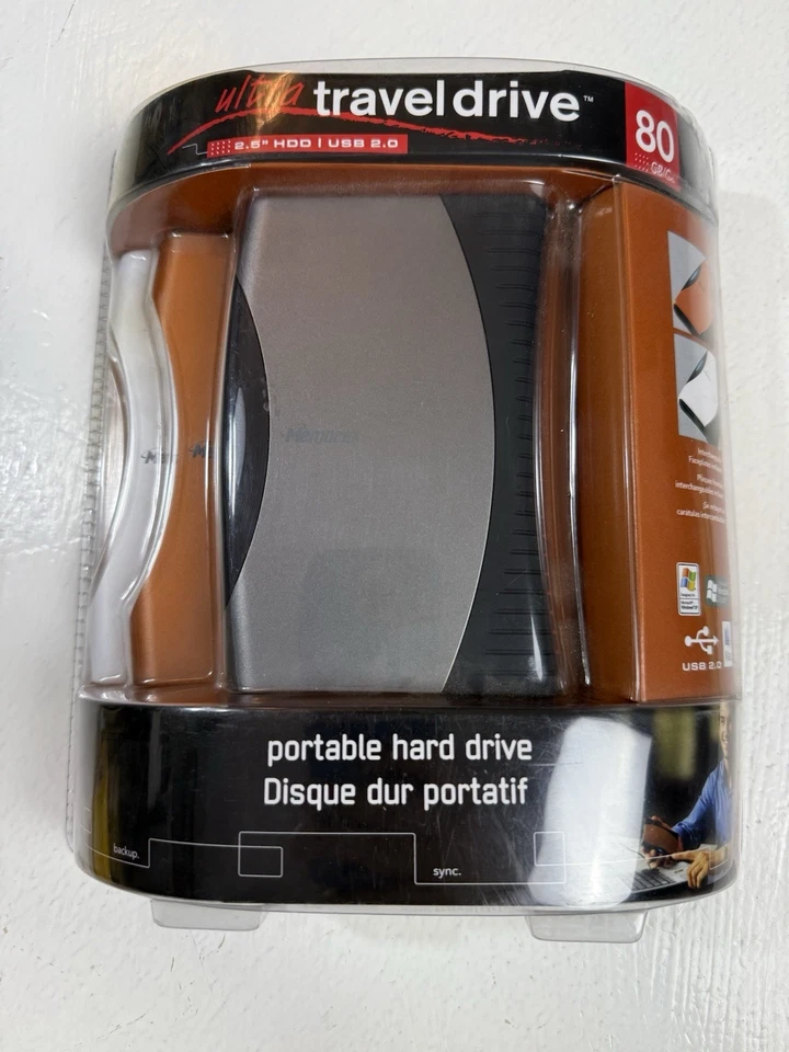 Memorex 80 GB 2.5” HDD | USB 2.0 Ultra Travel Travel Portable Hard Drive New NIB - Image 2 of 4