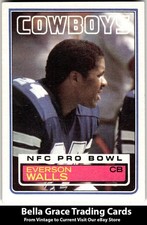 1983 Topps Everson Walls #55 Dallas Cowboys NFL Football