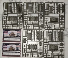 Flames of War American M4 Sherman Platoon New on Sprue With Cards