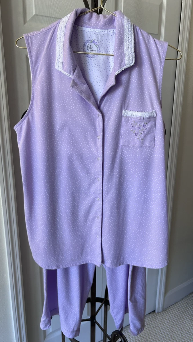 Pyjama Chaud Aria Gris Violet - Confort Doux Et Chaleureux Pour L'automne
