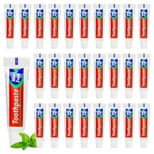 30 Tubes Travel Toothpaste in Bulk, Mini Small Mint Toothpaste 0.176oz/5g 30