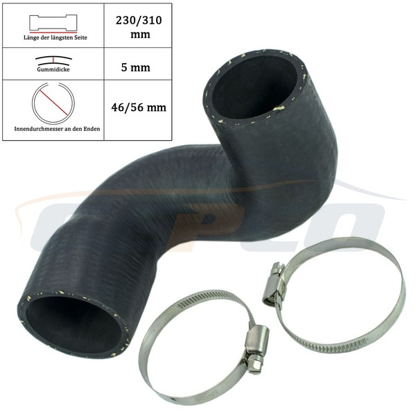 Rohr Turbo Schlauch Ladeluftschlauch FüR Ford Mondeo 2.0 Tcdi Turbolader 46/56-image