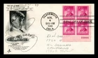 Dr Jim Stamps Will Rogers Plate Block First Day Cover ArtCraft