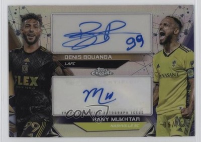 2024 Topps Chrome MLS Dual /75 Denis Bouanga Hany Mukhtar #DA-DH Auto 12wc