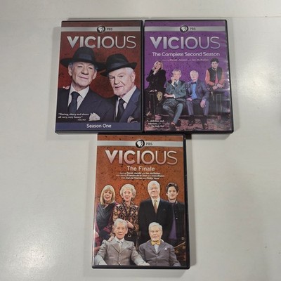 Vicious Complete Series DVD Season 1 2 & Finale Ian McKellen PBS Region 1