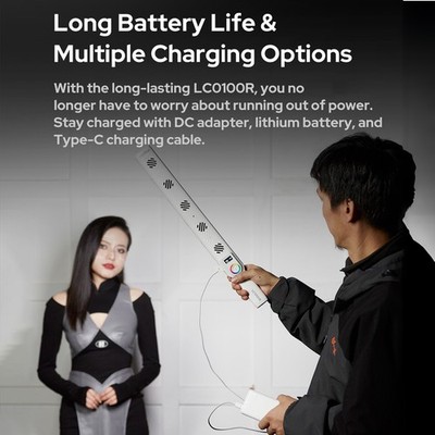 Godox LC1000R Handheld RGB Light Stick 100W LED Video Light Wand
