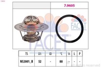 Facet 7.8312 Thermostat, KüHlmittel FüR Land Rover Mg Rover