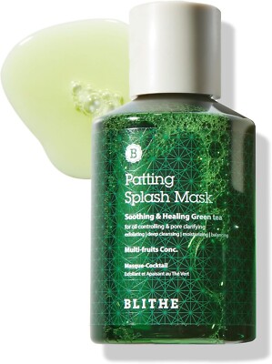 BLITHE Patting Splash Mask Face Exfoliator with Soothing & Healing Green Tea