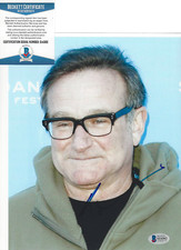 COMEDIAN ROBIN WILLIAMS SIGNED MRS. DOUBTFIRE 8x10 PHOTO ACTOR BECKETT COA BAS