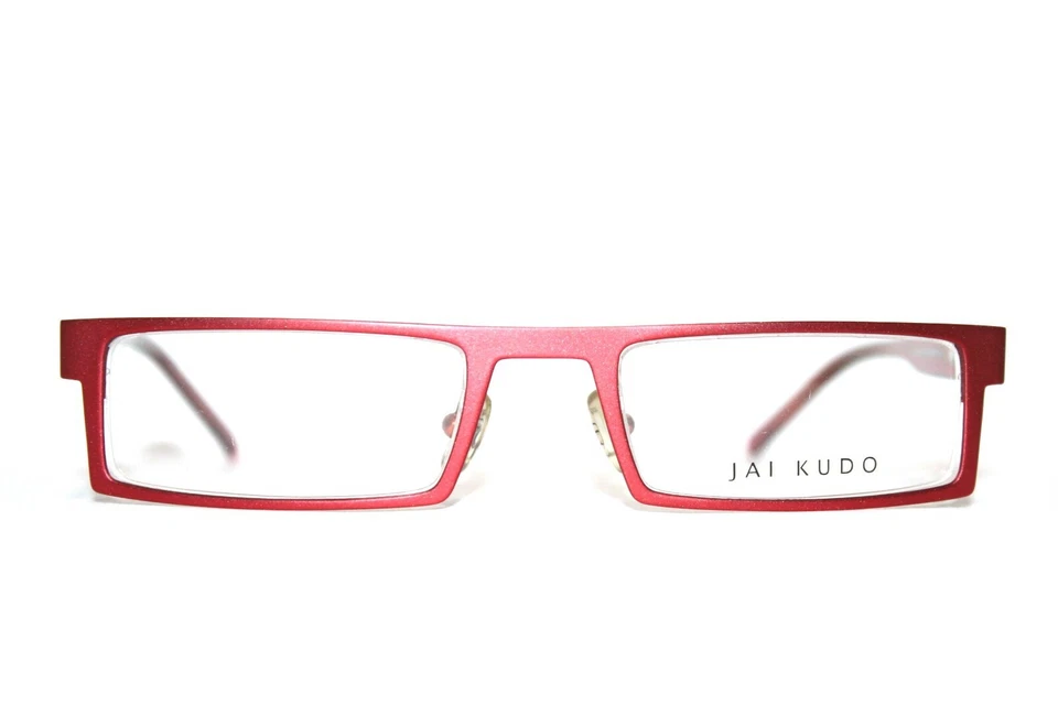 BRAND NEW JAI KUDO 470 M11 RED SEMI RIMLESS EYEGLASSES METAL RX FRAMES 49-20-135 - Image 2 of 4