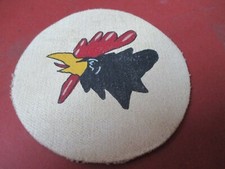WWII LUFTWAFFE BATTLE OF BRITIAN  FIGHTER III/JG.2 GAMECOCK  FLIGHT JACKET PATCH