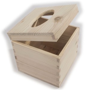 wood tissue box toy