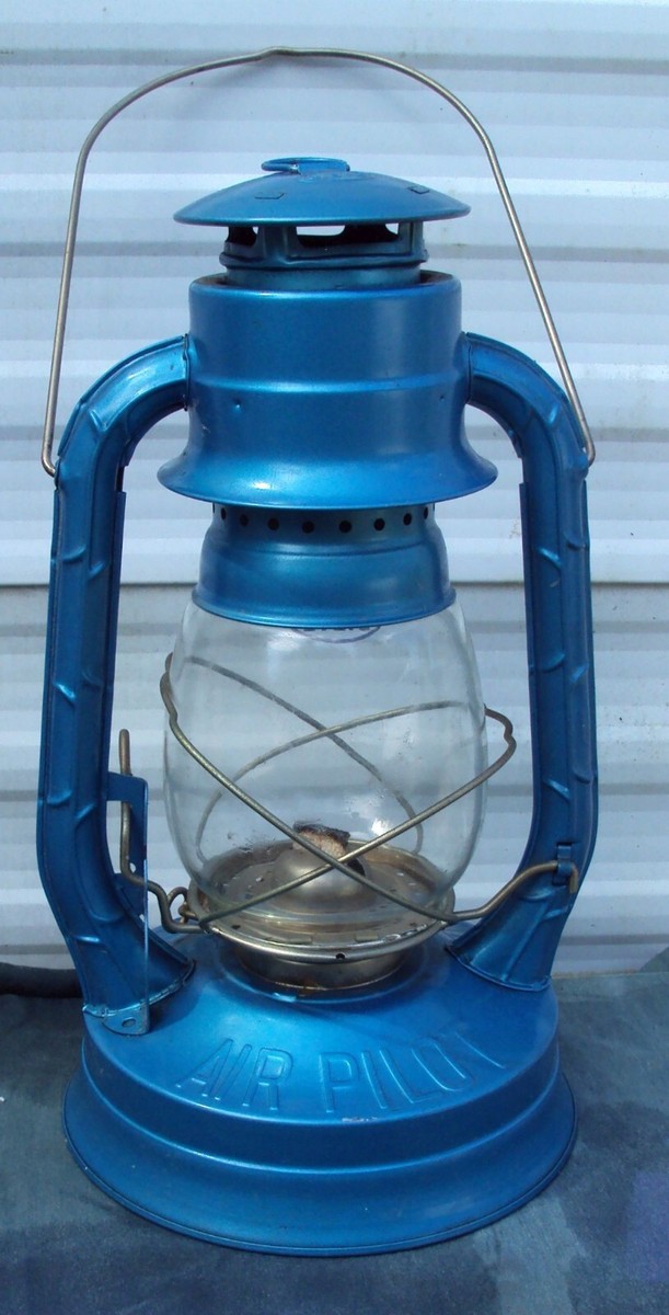 ■希少■新品■Dietz No8 Air Pilot lantern 青　金 Vintage Dietz Lantern Air Pilot No. 8 Oil Lamp | eBay