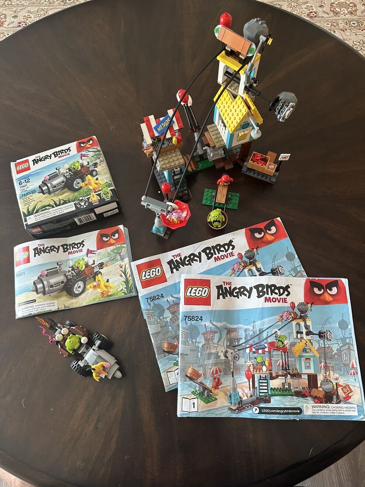 LEGO Angey Bird 75824 99,9% Complete + Piggy Car Escape 75821 Complete