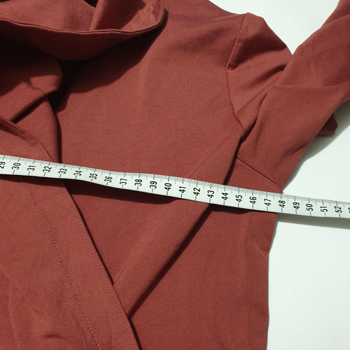 Nike Dri Fit Cardigan Sz XS Pink Waterfall Wrap Long Sleeve Stretch Logo Womens - Picture 3 of 8