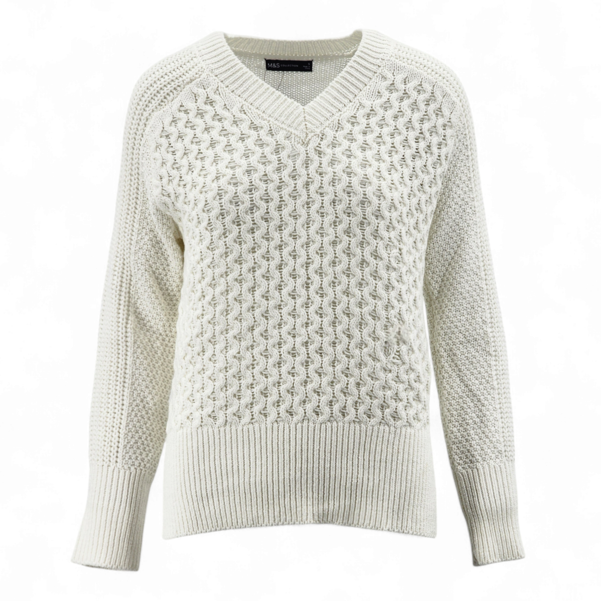 Cotton Rich Cotton Guernsey Jumper Guernsey Sweater Navy British