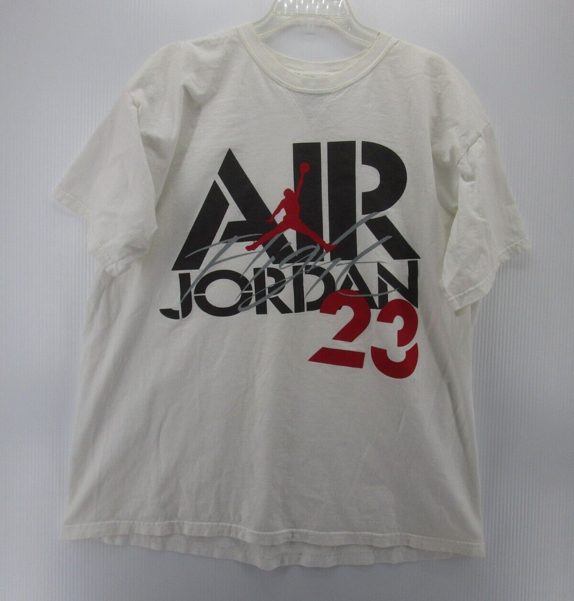 VINTAGE Jordan Shirt Men XL White Air Jumpman Flight 23