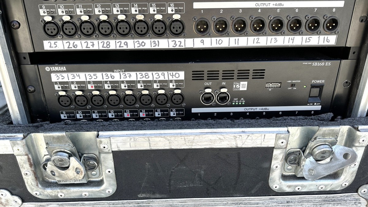 Yamaha M7CL 48 W/(3) Stage Box SB168-ES, Aviom 16o-Y1 Card