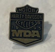 VTG 1995 Harley Davidson MDA Motorcycle Pin Lapel