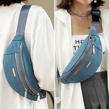 Waist Fanny Pack Adjustable Belt Bag Pouch Travel Sports Hip Purse Nylon Secure