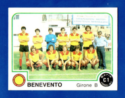 FIGURINA CALCIATORI PANINI 1980/81 N.450 BENEVENTO SQUADRA REC/REMOVED