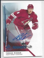  2014-15 SP Game Used Hockey Tobias Rieder RC Auto Rookies Coyotes