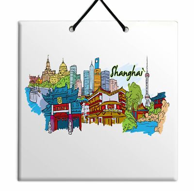 Shanghai Oriental Pearl Tower Huangpu River Jardin Bund Yu Songjiang Souvenir