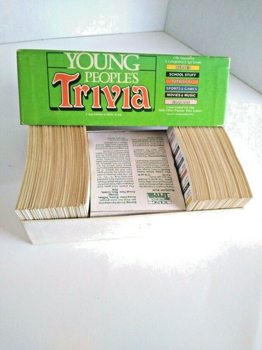 Vintage 1985 Young People's Trivia Travel Card Game Family Game Night - Picture 4 of 12