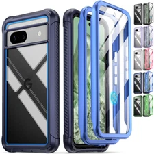Poetic For Google Pixel 8A Case Built-in Screen 2 Front Frame Shockproof Cover