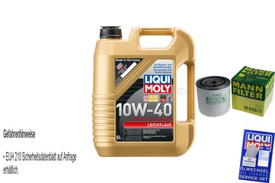 INSPEKTIONSKIT FILTER LIQUI MOLY ÖL 5L 10W-40 für Ford Sierra Schrägheck GBC