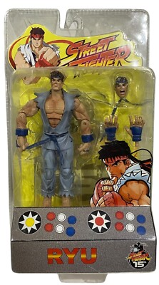 SOTA Toys Street Fighter Round 1 Ryu Gray Costume Action Figure New w Creasing
