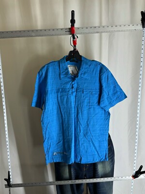 Mexx Blue Pocket POLO SHIRT Large L Slim 