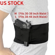 Tactical Belly Band Holster Concealed Carry Pistol Hidden Gun Belt Waist Holster