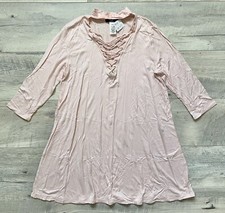 NWT FOREVER 21 Mock V Neck Lace Up Stretch Knit Trapeze Swing T Shirt Dress L