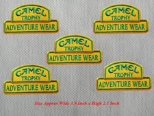 5pcs CAMEL TROPHY ADVENTURE WEAR  Patch Embroidered Iron or Sew on Shirt/Hat 