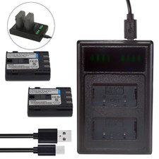 2X Battery  USB Charger for Canon NB-2LH NB-2L DS126151 EOS Digital Rebel Xti