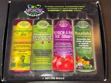 Microbe Life Hydroponics Starter Kit with 4-Ounce Sample Size 4 Bottles