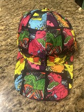 Kids Youth Multi-colored Adjustable Dinosaur Hat cap T12